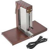 Dnepeı 1000W Çift Taraflı Ticari Raclette Izgara, Iki Yarım Tekerleğin Eşzamanlı Eritilmesi, Restoranlar ve Etkinlik Ikramları Için 0-90° Ayarlanabilir Açı - Siyah