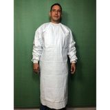 Dng Workwear Dng 5134 4 Kuşaklı Lamineli Tek Kullanımlık Bohçalı Cerrahi Önlük (10'lu) - Beyaz