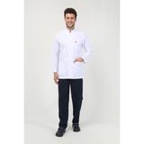 Dng Workwear Erkek Hakim Yaka Ceket Boy Beyaz Önlük Doktor Öğretmen Öğrenci Eczacı Veteriner Laboratuvar Önlüğü - 2 ADET - 2XL