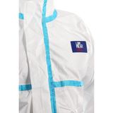 Dng Workwear Tek Kullanımlık Koruyucu Kimyasal Tulum Type 5/6 Cat Iıı 50 Adet (1 Koli) - Beyaz - XL