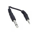 DNR Bilişim 6.3 Mono - 3.5 Stereo Kablo PC/Hoparlör /Ses sistemi uyumlu 3 metre Aux Kablo