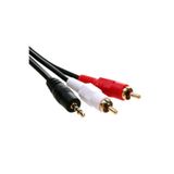 Dnr Bilişim Aux Kablo 3.5 Mm Jack 2 Rca Pc/ Laptop Ses Sistemi Hoparlör Ara Bağlantı Kablosu 5 Mt