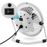 DNR Bilişim Laptop Pc Metal Masaüstü Serinletici Fan Beyaz USB Kablolu USB 18 Cm. Vantilatör