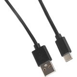 DNR Bilişim P5 Sargılı Kablo -Xbox One / Series x /nintendo Switch Data Şarj USB C _ Type C Halat Kablo 3 Metre - Siyah
