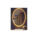 Dnr Mirror 60X80 Cm Buğu Yapmayan Dokunmatik Tuşlu Günışığı Ledli Elips Banyo Aynası