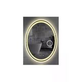 DNR Mirror 60x80 Cm Buğu Yapmayan Dokunmatik Tuşlu Makyaj Aynalı Kumlamalı Günışığı Ledli Elips Banyo Aynası