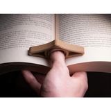Dns 3D Modern Parmak Kitap Ayracı - Kahve Rengi
