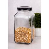dnshome 1 Adet Metal Kapaklı Cam Kavanoz Saklama Kabı Çok Amaçlı Saklama Kabı 3000 ml