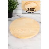 dnshome Ahşap Döner Standlı Lüks Servis Sunum Tabağı Sunum Tahtası 28 cm
