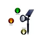 Dnz 7W Solar Güneş Enerjili Kazıklı Çim & Bahçe Aydınlatma Armatürü, Beyaz Işık