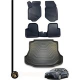 Dnz Toyota Corolla 2019-2024 Sedan 3D Havuzlu Oto Paspas ve Bagaj Havuzu Nora Set - Siyah