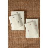 DNZGÜLCAN 4'lü Fiyonk Nakışlı Havlu Seti ( 2 Adet 50x90 cm - 2 Adet 70x140 cm ) | Lüks Banyo Havlusu Takımı | %100 Pamuk