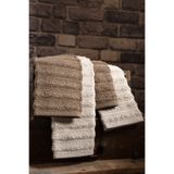 DNZGÜLCAN Bubble 4'lü Banyo Havlu Seti %100 Pamuk, Premium Hamam Takımı (2 adet 70x140 - 2 adet 50x90)