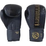 Do Cool Lime Hakiki Deri Kick Boks Eldiveni, Muay Thai, 14 Oz, Bandajlı 2li Set, Siyah - Çok Renkli - Standart