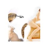Do it Love - Çelik Anal Plug Tıkaç- Tilki Kuyruğu - Fantezi Tıkaç - 44cm Kuyruk 28mm Tıkaç
