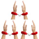 Do it Love - Tüylü Kelepçe, Fantezi Kelepçesi, Metal Anahtarlı Kelepçe (3 paketi)