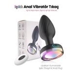 Do it Love - Uzaktan Kumandalı Işıklı 7 Titreşim Modlu Anal Plug Vibratör - Anal Tıkaç - Orta Boy