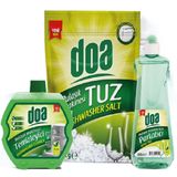Doa Bulaşık Makinesi Temizleyici 250 ml + 500 ml Parlatıcı + 1.5 kg Tuz