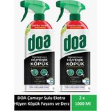 Doa Çamaşır Sulu Hijyenik Köpük Fayans ve Derz Temizleyici Ekstra Hijyen 1 Lt x 2 Adet - 2 Lt