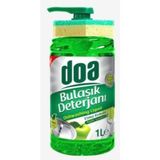 Doa Elma Kokulu Süngerli Bulaşık Deterjanı 1000 ml Yoğun Köpük ve Hijyenik Temizlik - 1 lt