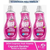 Doa Express Hızlı Yıkama Canlı Renkler Renkli ve Siyahlar Sıvı Çamaşır Deterjanı 1480 ml x 3 Adet - 1,48 lt