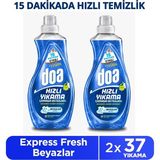Doa Express Hızlı Yıkama Ultra Beyaz Sıvı Çamaşır Deterjanı 1480 ml x 2 Adet - 1,48 lt