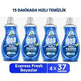 Doa Express Hızlı Yıkama Ultra Beyaz Sıvı Çamaşır Deterjanı 1480 Ml X 4 Adet