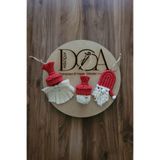 Doa Fil Store Makrome Yılbaşı Ağacı Süsü Noel Baba Yılbaşı Hediyelik (3 Adettir.) YILBAŞINOELBABA