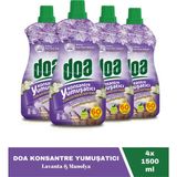 Doa Konsantre Yumuşatıcı Lavanta & Manolya 1500 ml X4 Adet - 1,5 lt