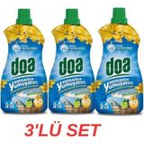 Doa Lilyum Lotus Çiçeği Kokulu Konsantre Yumuşatıcı 1500ml X3 Set 60 Yıkama ile Ekonomik Çözüm - 4,5 lt
