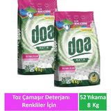 Doa Matik Toz Çamaşır Deterjanı Renkliler 2 x 4 kg - 8 kg