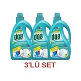 doa Sıvı Çamaşır Deterjanı 2700 ML 3'lü Set Renkliler ve Beyazlar İçin 46 - 60 Yıkama Sayısı - 1,5 - 3 kg