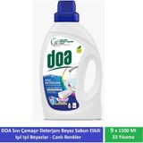 Doa Sıvı Çamaşır Deterjanı Beyaz Sabun Etkili 1500 ml 33 Yıkama x 9 Adet - 1,5 lt