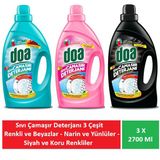 Doa Sıvı Çamaşır Deterjanı Renkliler Ve Beyazlar Bakım Ve Koruma 3 X 2700 Ml