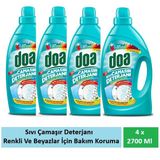 Doa Sıvı Çamaşır Deterjanı Renkliler Ve Beyazlar Bakım Ve Koruma 4 X 2700 Ml