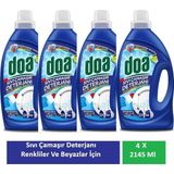 Doa Sıvı Çamaşır Deterjanı Renkliler ve Beyazlar Derinlemesine Temizlik 4 x 2145 ml - 2,145 ml