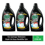 Doa Sıvı Çamaşır Deterjanı Siyah ve Koyu Renkler 3 x 2700 Ml
