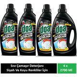 Doa Sıvı Çamaşır Deterjanı Siyah ve Koyu Renkler 4 x 2700 ml - 2,7 lt
