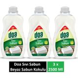 Doa Sıvı Sabun Beyaz Sabun Kukokulu 2.5 Lt x 3 Adet - 2500 Ml