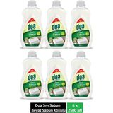 Doa Sıvı Sabun Beyaz Sabun Kukokulu 2.5 Lt x 6 Adet - 2500 Ml