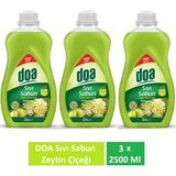 Doa Sıvı Sabun Zeytin Çiçeği 2.5 Lt x 3 Adet - 2,5 Lt