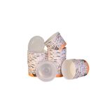 DOACUP Karton 16oz Çorba Kasesi 500 Adet Kullan At Baskılı Yemek Kasesi Tek Kullanımlık Kapaklı Karton Kase