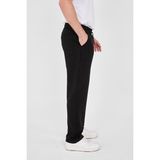 Doays Erkek Baggy Yumuşak Kumaş Pantolon DAWRAZZ-024 - Siyah