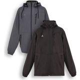 Doays Içi Polarlı Kapşonlu Iç Cepli Battal Mont Dawrazz-506 - Siyah - Füme - 3XL