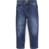 DobaKids Erkek Çocuk Destroyed Jean Yırtık Kot Denim Pantolon Lacivert 001-0002034 - 5 Yaş