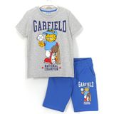 DobaKids Garfield Baskılı Erkek Çocuk Yazlık 2'li Takım 8-15 Yaş Gri Mavi 001-0002093 - Gri - Mavi - 13 - 14 Yaş