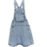 DobaKids Kanguru Cep Detaylı Kız Çocuk Denim Jile Mavi 001-0001992 - 6 - 7 Yaş