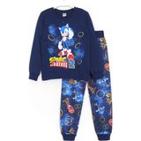 DobaKids Kirpi Sonic Ekidne Knuckles ve Miles Tails 3D Baskılı Erkek Çocuk Pijama Takımı Lacivert 001-0002092 - 8 - 9 Yaş