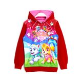 DobaKids Paw Patrol Skye ve Everest 3D Baskılı Kız Çocuk Kapüşonlu Sweatshirt - Pao Patrol Pav Patrol Hoodie - 001-0002190