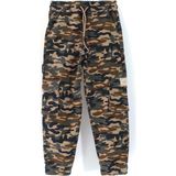 DobaKids Unisex Çocuk Kamuflaj Desenli Kargo Cep Pantolon Görünümlü Jogger Eşofman Altı - 7 Yaş - Çok Renkli